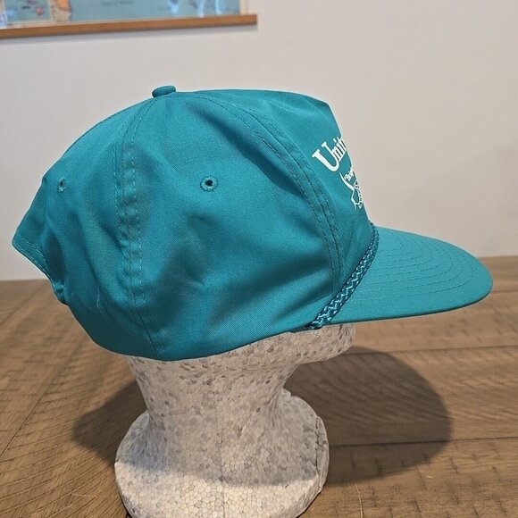 VTG Nissun Hat Teal SnapBack Baseball Cap Adjustable Unity Community Rope - Picture 3 of 6